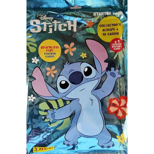 Panini Disney Stitch Kezdőcsomag 2024, gyűjtői albummal és kártyákkal. - Kártyajáték