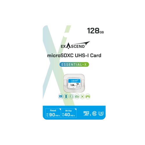 Exascend Essential-X 128GB microSD kártya okostelefonokhoz és kamerákhoz - Memóriakártya