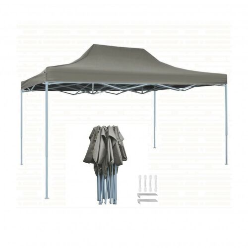 BipiLine Összecsukható Kerti Pavilon - 3x4,25m - Szürke 126838990