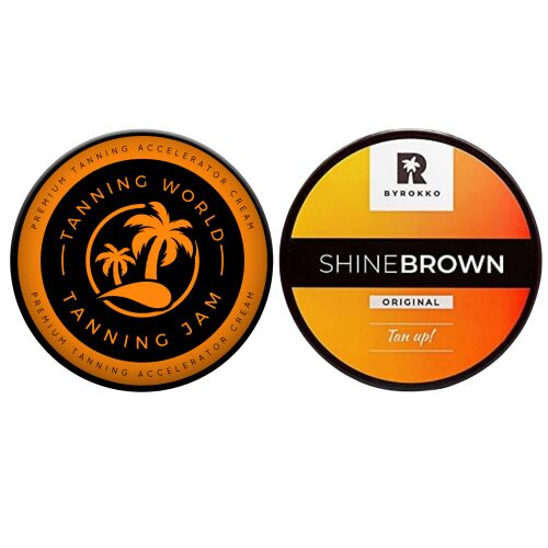 Tanning World Prémium Gyorsító + Byrokko Fényes Barna 155164668 - Barnító krém és olaj