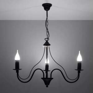 Kronleuchter MINERWA 3 schwarz 43989397 - Sollux