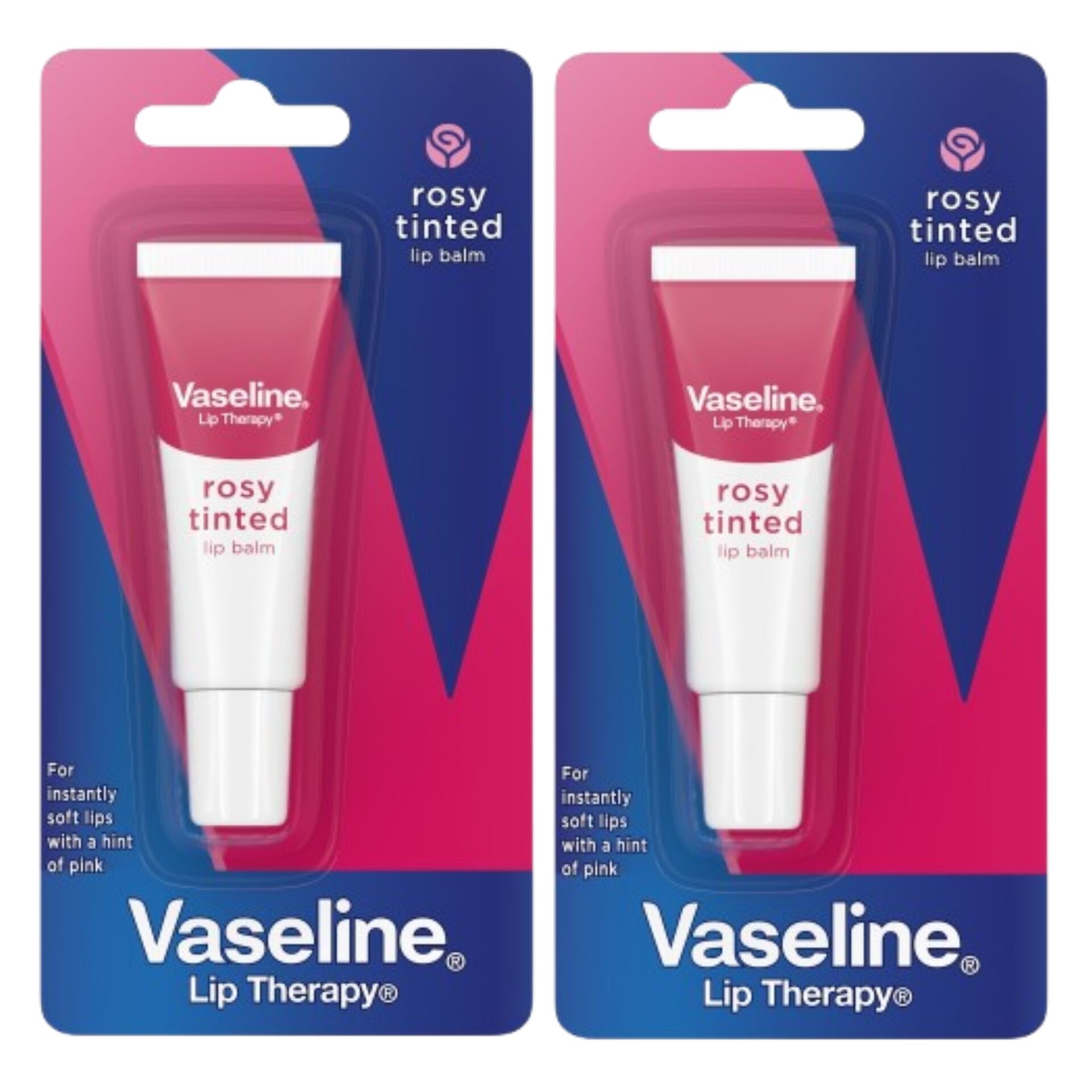 E-shop Vaseline Balzam na pery Rosy 2x10ml