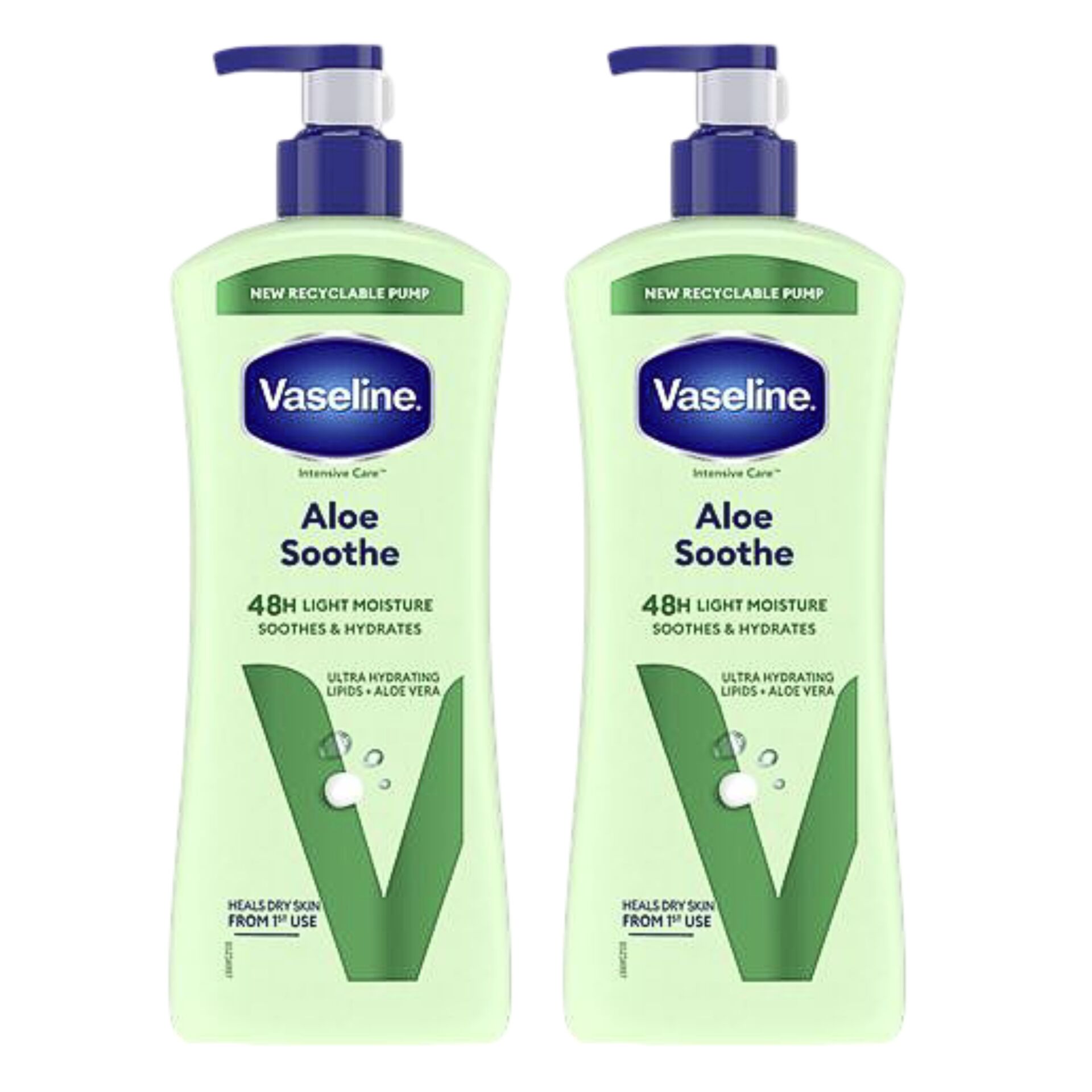 E-shop Vaseline Aloe Soothe Telové mlieko 2x600ml