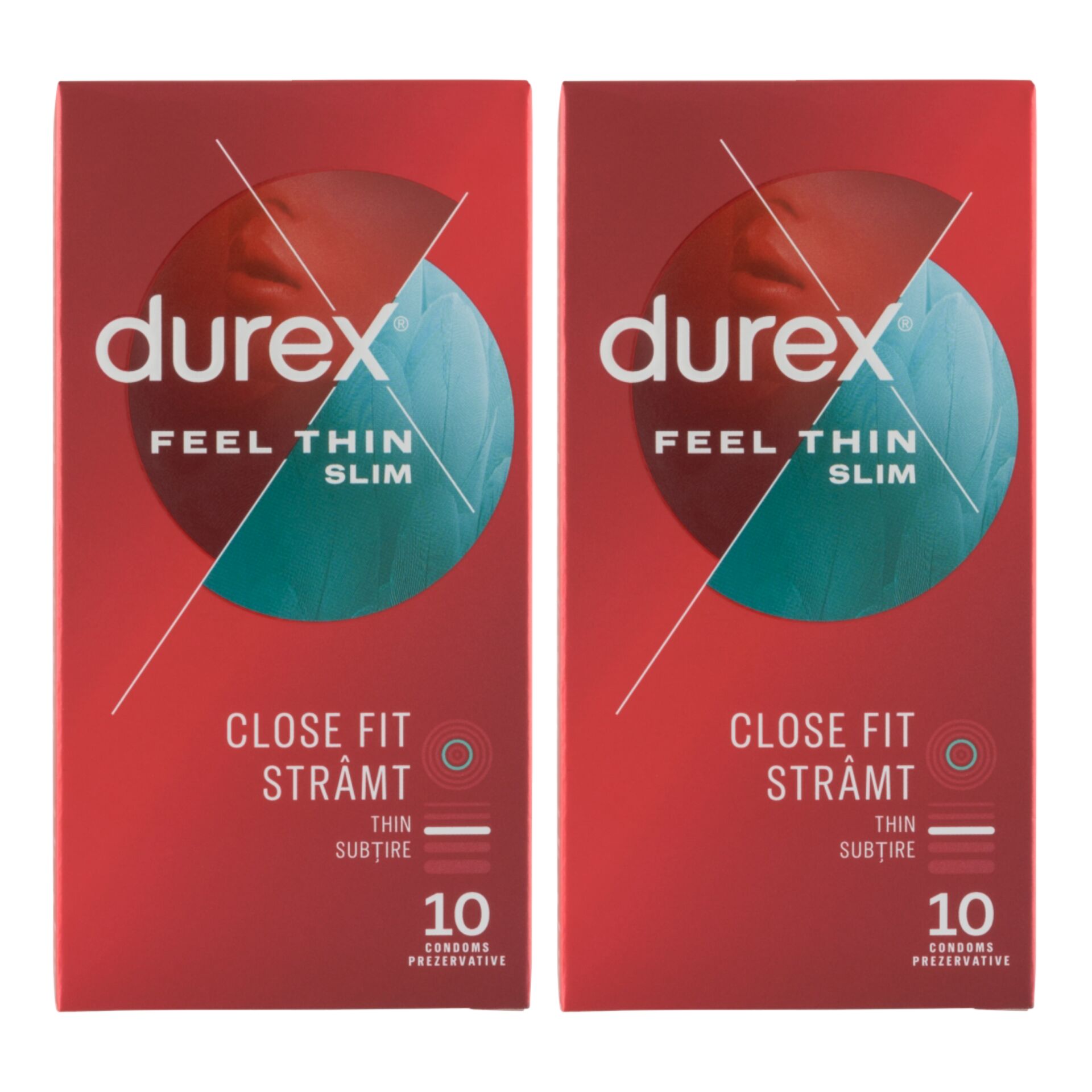 E-shop Kondómy Durex Feel Thin Slim Fit 2x10ks