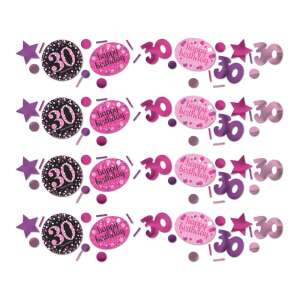 Happy Birthday Pink 30 konfetti 50282388 