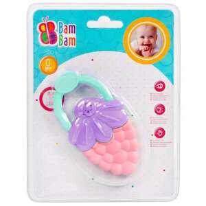 Málna baba rágóka + csörgő 50305622 - BamBam