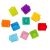 Set of BamBam rubber blocks with different shapes and numbers, baby toy