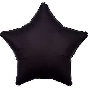 Silk Black csillag fólia lufi 48 cm 50297198 