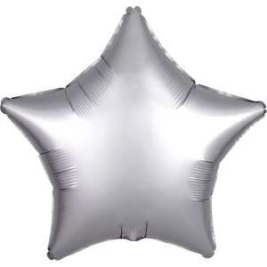 Silk Silver csillag fólia lufi 48 cm 50302119 