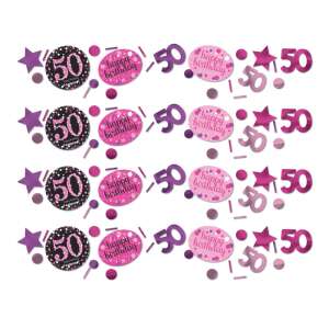 Happy Birthday Pink 50 konfetti 50293161 