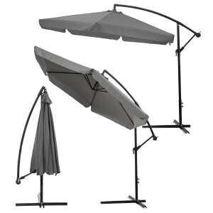 S.Garden állítható és dönthető óriás kerti Napernyő 3m #szürke