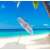 Royokamp kippbarer Sonnenschirm mit Fransen 1,8m - Gestreift #weiß-blau 44006562}
