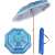 Royokamp kippbarer Sonnenschirm mit Fransen 1,8m - Gestreift #weiß-blau 44006562}