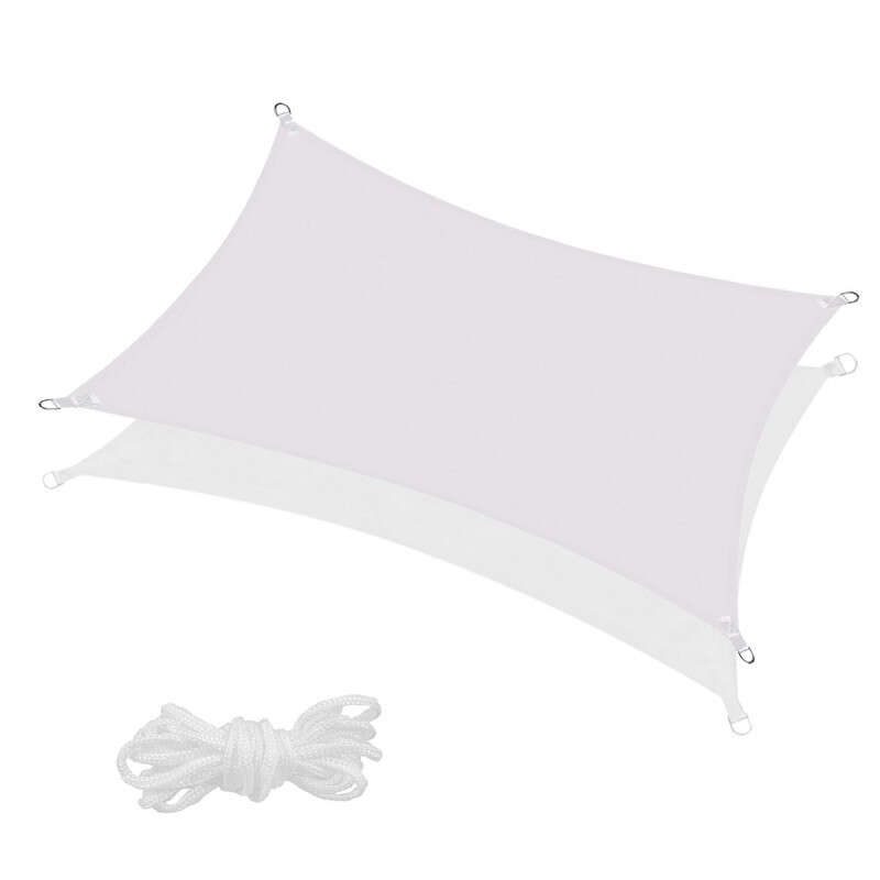 Springos Négyszög Napvitorla 4x3m #világosszürke