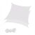 Two Springos light grey square shade sails with ropes
