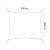 Springos 5x5m light grey square shade sail dimensions