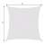Springos 5x5m square sun sail, light gray, with dimensions