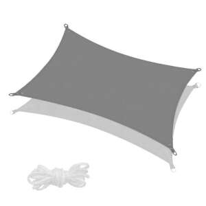 Prostokątny żagiel przeciwsłoneczny 4x3m #ciemnoszary