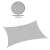 Springos grey rectangular shade sail 4x3m waterproof material