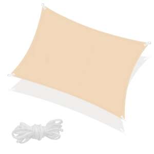 Négyszög Napvitorla 4x3m #bézs