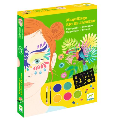 DJECO Maquillage Rio de Janeiro arcfestő készlet csomagolása, ferde nézet - Arcfesték