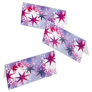 Happy New Year place cards, 6 pack, with firework design - Party Supply