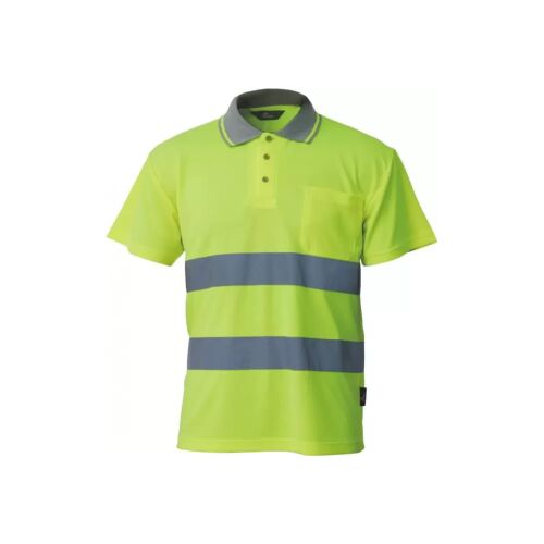 Beta Workwear jól láthatósági sárga póló fényvisszaverő csíkokkal - Munkás póló