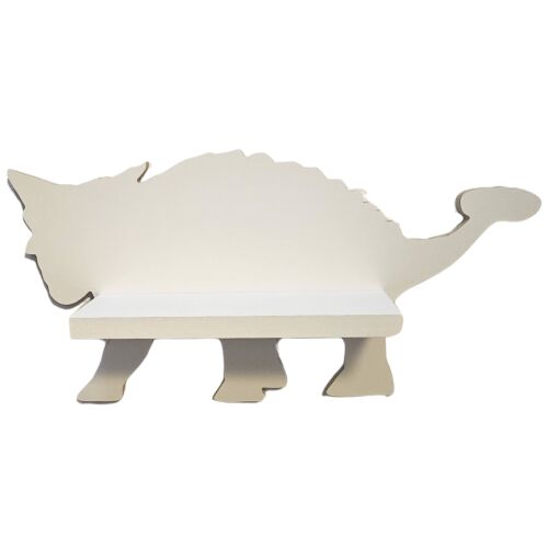 Elszigetelt Dinoszaurusz-Ankylosaurus polc fehér háttérrel - Gyerek polc