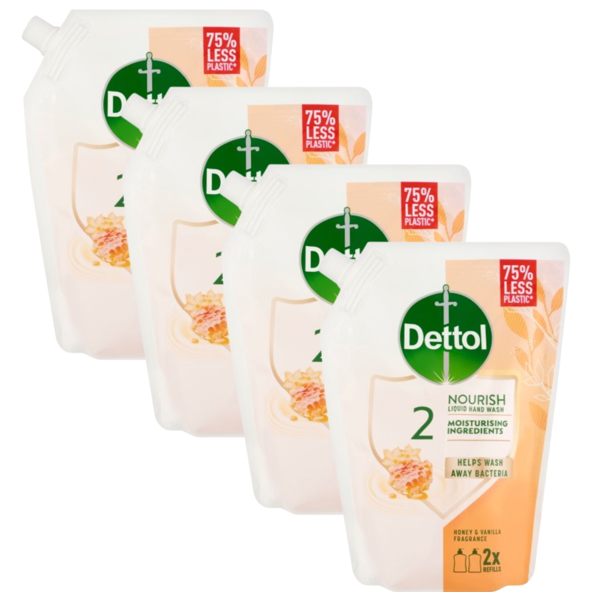 E-shop Dettol Tekuté Mydlo Náhradná Náplň Med 4x500ml