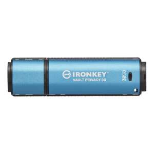 Kingston Technology IronKey Vault Privacy 50 USB flash meghajtó 32 GB USB A típus 3.2 Gen 1 (3.1 Gen 1) Kék 44980855 