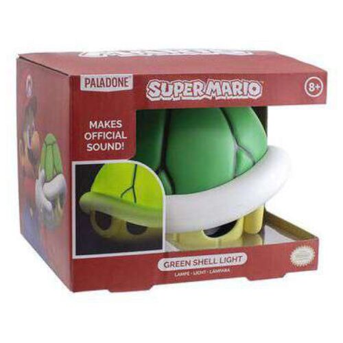 Paladone Super Mario zöld teknős lámpa, hivatalos hangot ad ki, dekorációs asztali lámpa játékosoknak - Gyereklámpa