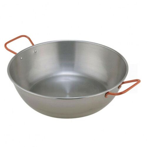Paella mély füles serpenyő polírozott 55 cm