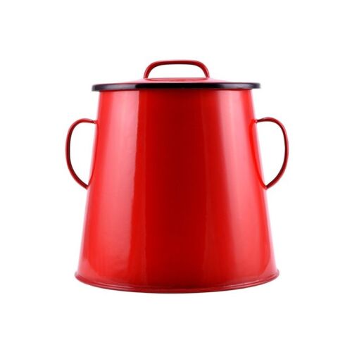 Piros zománc zsírosbödön 5 liter (2.O.)