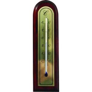 Mahogany wood room thermometer, 2010 model, Celsius scale, -4 to 50 degrees - Room Thermometer