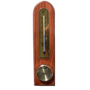 Raumthermometer mit Hygrometer Typ 2003, Kirschholz