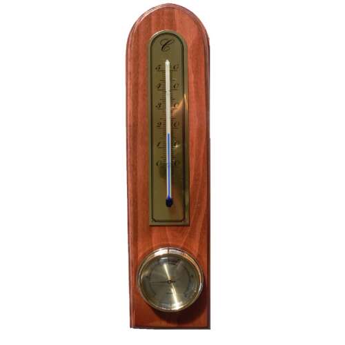 Zimmerthermometer und Hygrometer aus Kirschholz, Modell 2003
