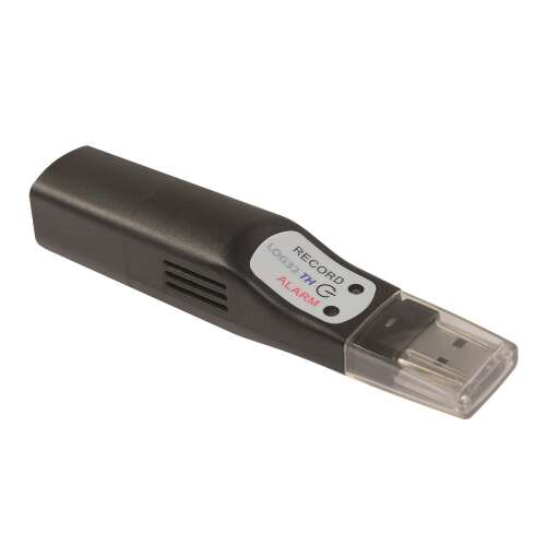 Log32TH hőmérséklet és páratartalom mérő adatrögzítő, fekete, USB csatlakozóval - Szobahőmérő