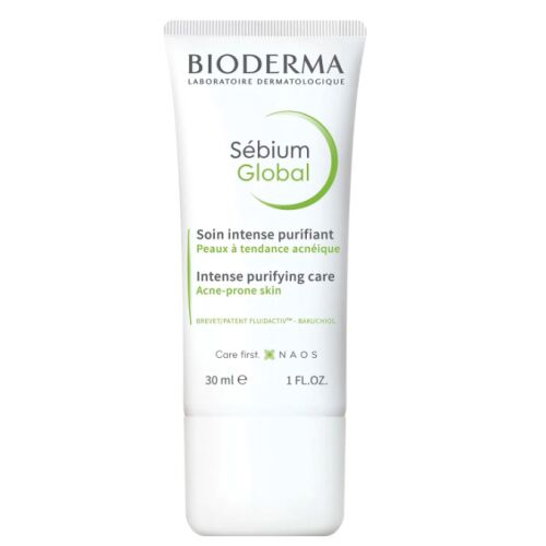 Bioderma Sébium Global pattanáskrém tubus, intenzív tisztító ápolás pattanásos bőrre - Arc- és szemkörnyékápoló