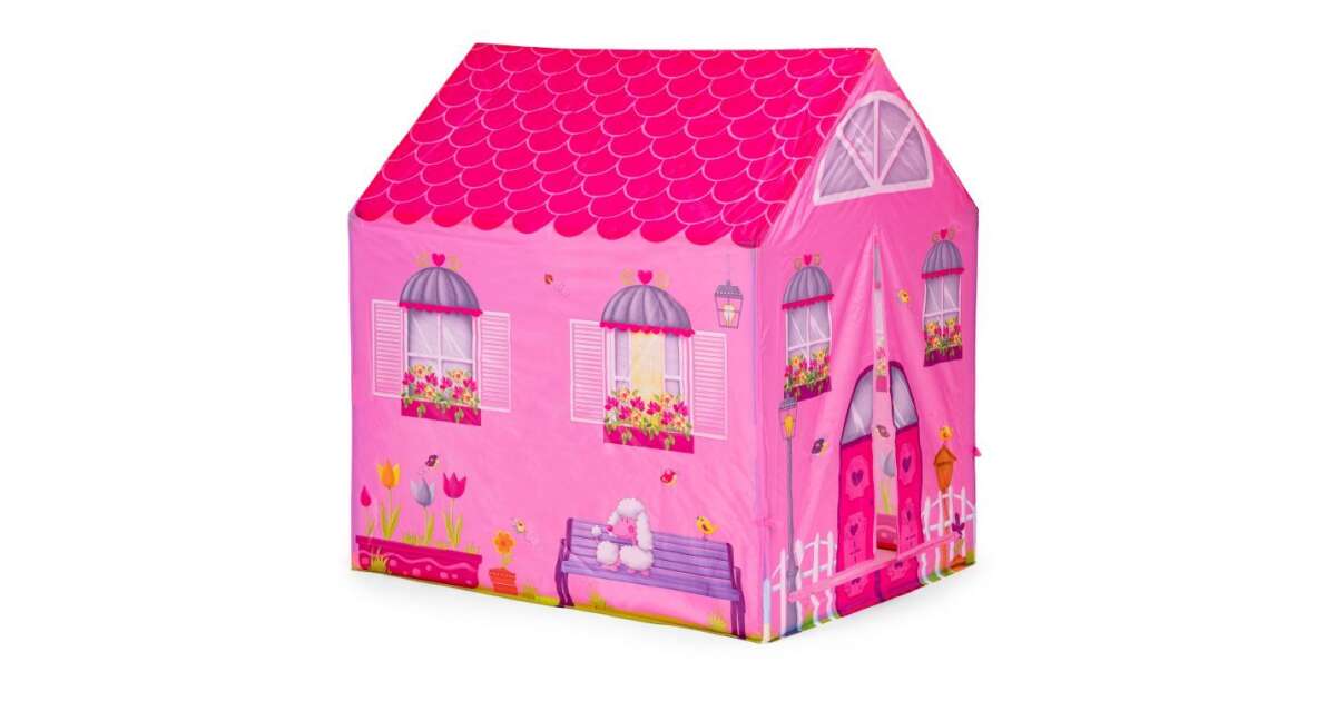 Iplay Play Tent House with tunnel #pink