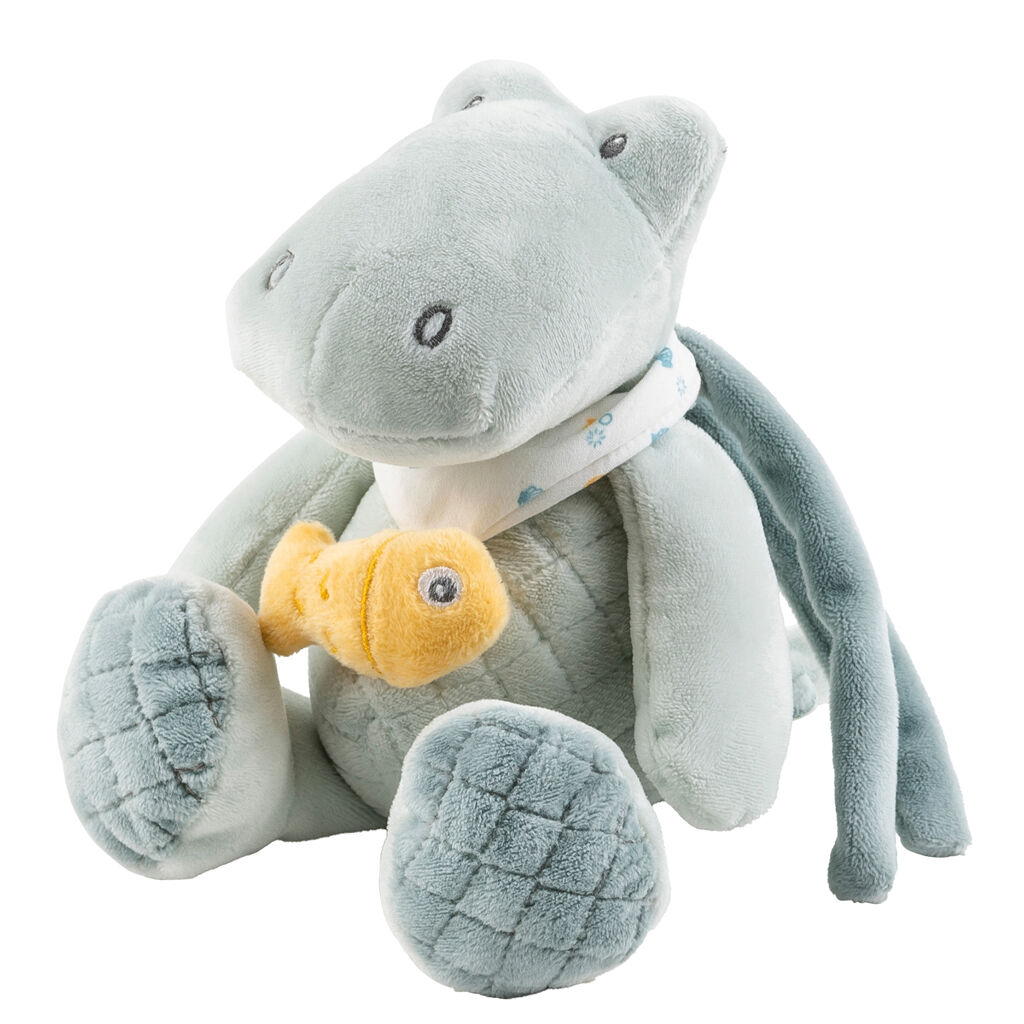 E-shop NATTOU Krokodíl plyšová hudobná hračka Romeo 23 cm Romeo, Jules &...