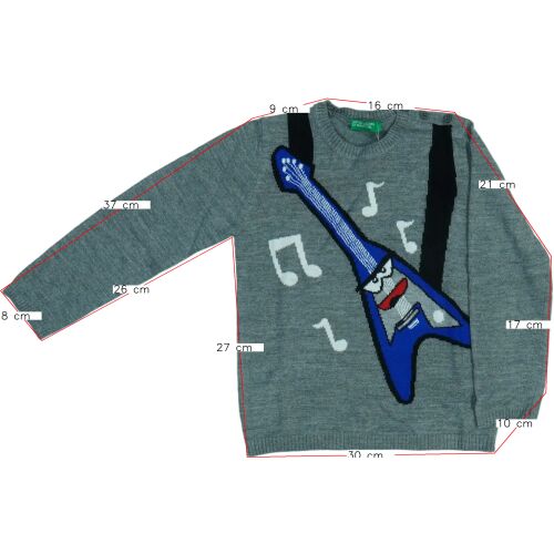 Benetton Fiú Kötött pulcsi (Méret: 104)