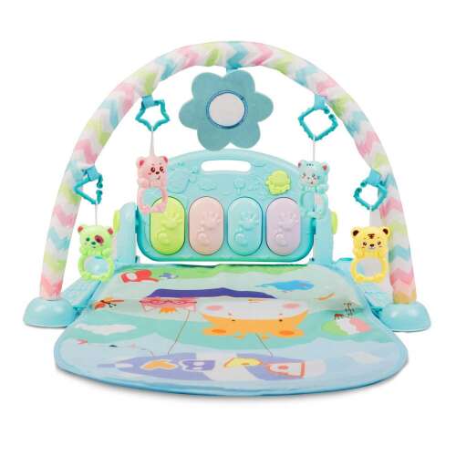 RicoKids Interactive Play Mat with Sound and Light Effects, blue color