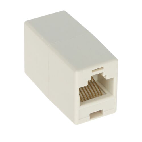 Szögletes nézet RJ45 összekötőről, ethernet kábel hosszabbító, hálózati csatlakozó - Elektronikai csatlakozó és alkatrész