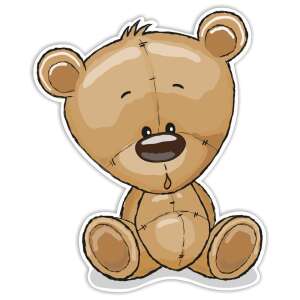 Marko Falidekor Schaumstoff-Bär SRP-023 Wandaufkleber, niedliches Teddybär-Design für die Kinderzimmerdekoration - Wandsticker für Kinder