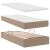 vidaXL Tárolós Ágy Kávé 90 x 190 cm Műbőr 155710083
