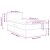 vidaXL Ágy matraccal és LED-del, kék matraccal 90 x 200 cm szövet 155721027