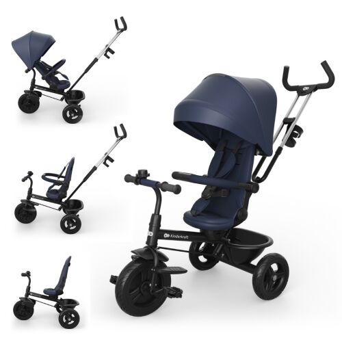 KinderKraft ASTON 2 PLUS tricikli, kék 155826232 - Kinderkraft