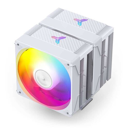 Jonsbo CR-3000E CPU hűtő, dual tower, 260 W TDP, RGB világítás, 2x120mm, fehér