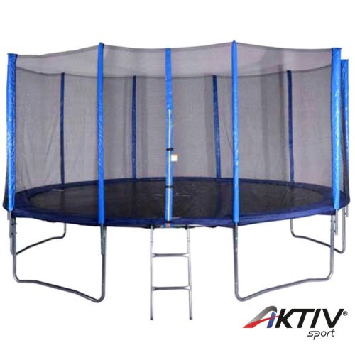 AKTIV Sport 396 cm trambulin hálóval és létrával - Játék