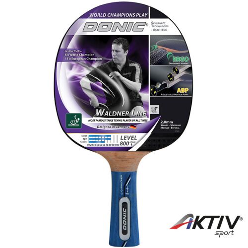 Donic Waldner 800 Series pingpong ütő, szögletes nézet - Donic
